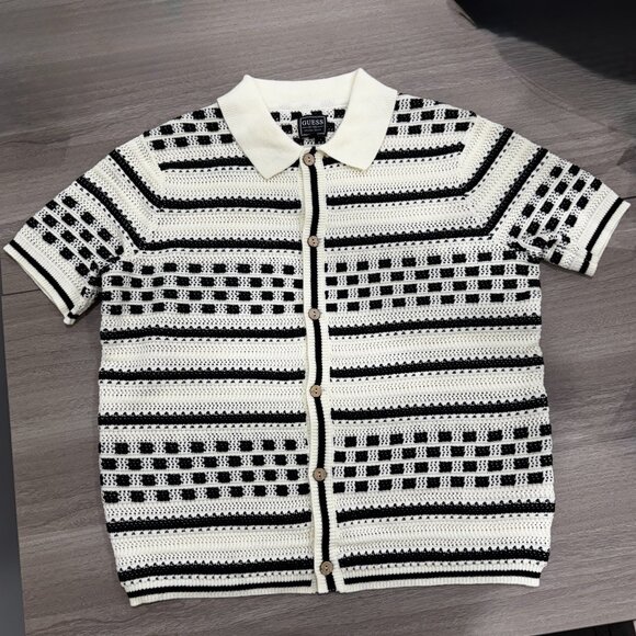 GUESS - Checker Stripe Slater Shirt - Picture 1 of 11